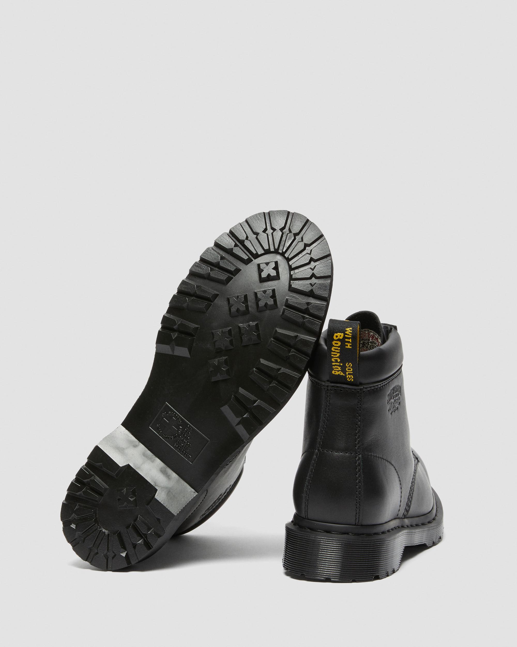 939 STÜSSY LEATHER ANKLE BOOTS in BLACK | Dr. Martens™