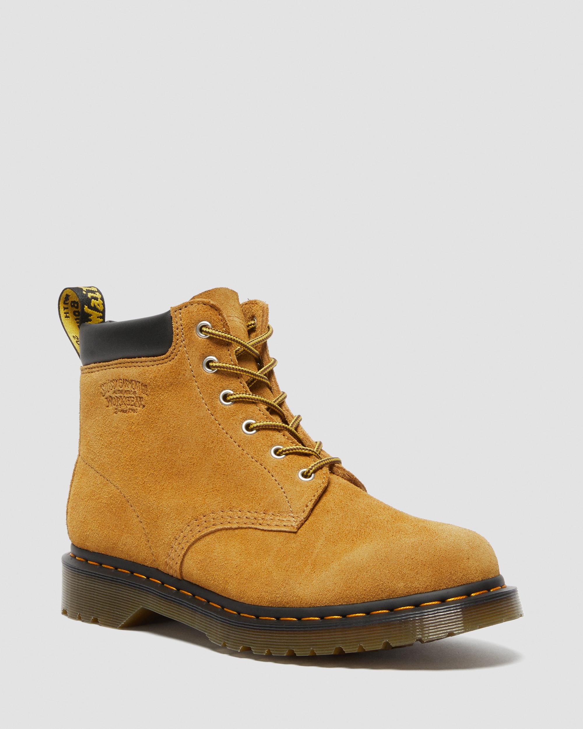Dr.Martens × STUSSY 939 6ホールブーツ 939 Stüssy Suede Ankle Boots in CHESTNUT | Dr. Martens™