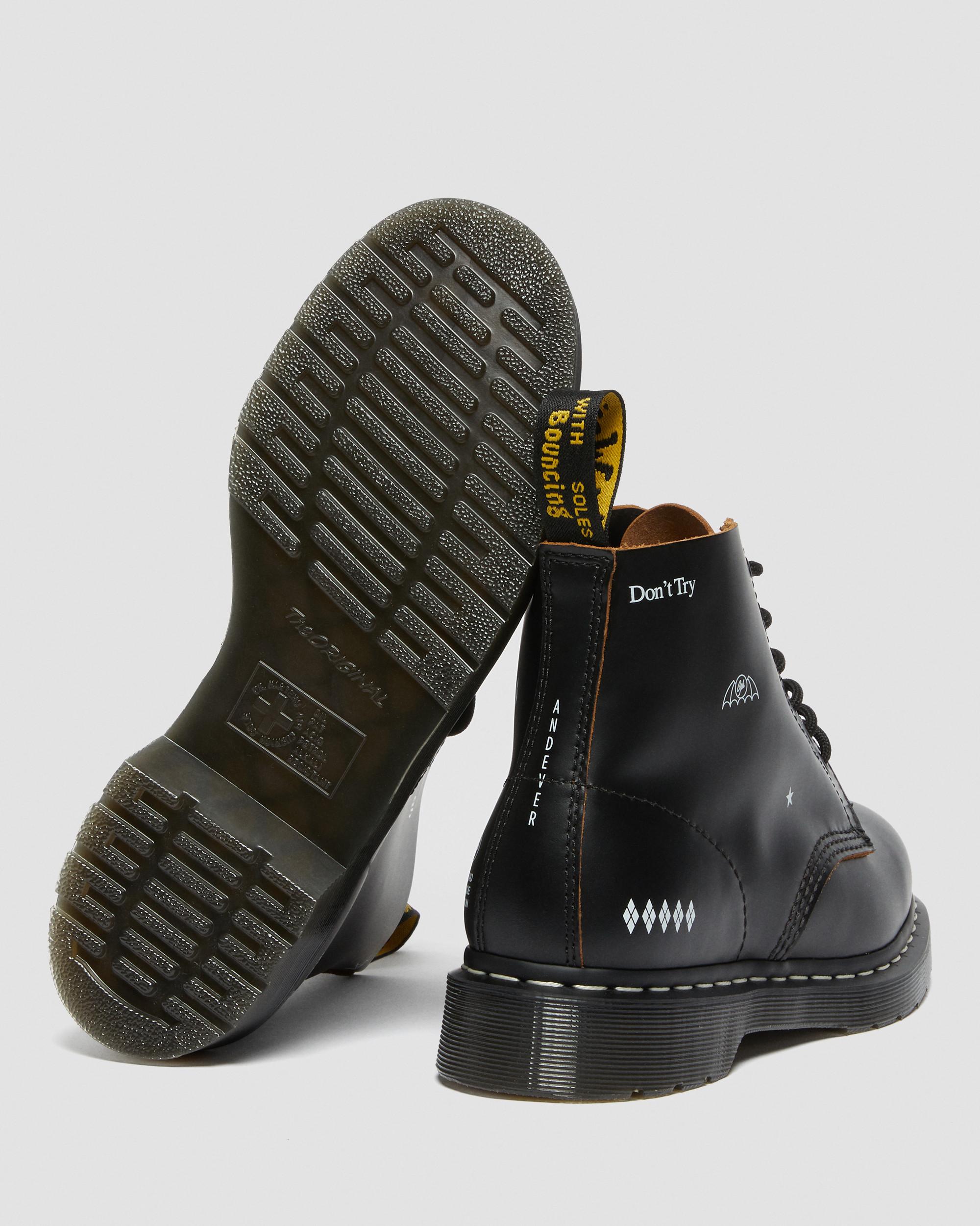 101 Goodhood Smooth Leather Ankle Boots in BLACK | Dr. Martens™