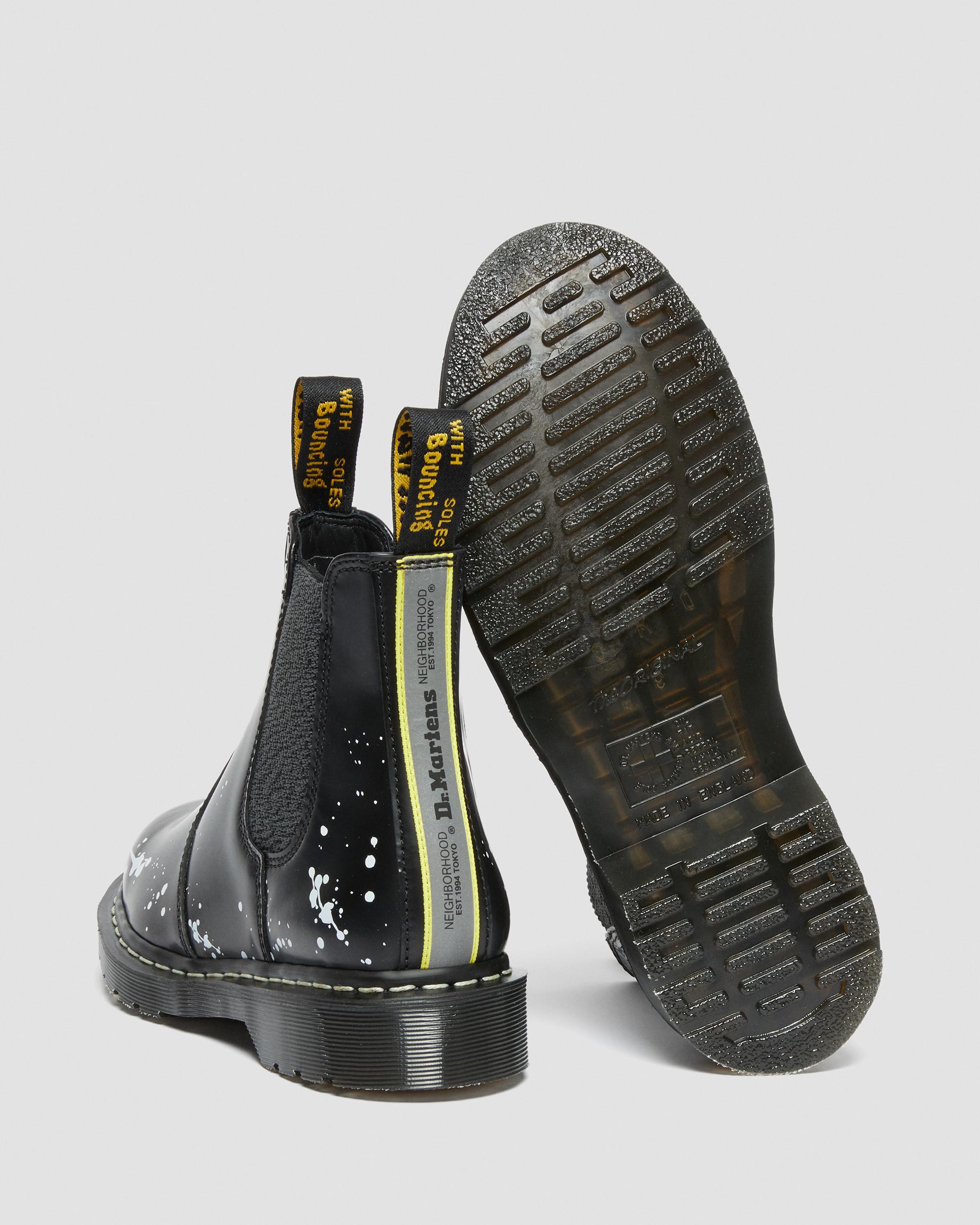NEIGHBORHOOD × Dr.Martens CL-BOOTS 26㎝ 2976 Neighborhood Smooth Leather Chelsea Boots in BLACK+WHITE | Dr