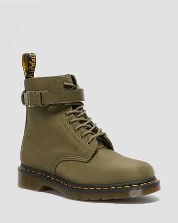 1460 Futura Olive Strap Lace Up Boots