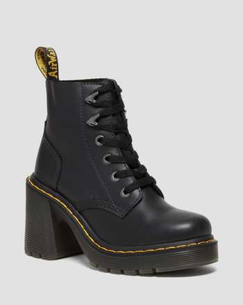Jesy Sendal Leather Heels Black
