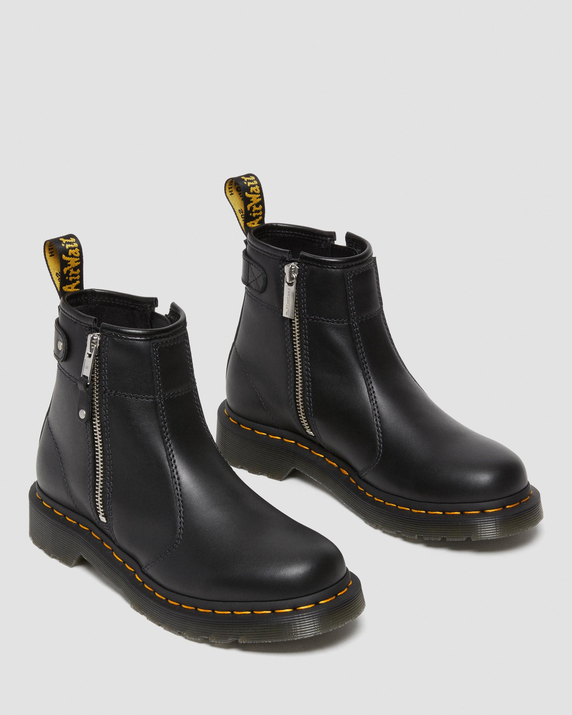2976 Double Zip Leather Boots | Martens