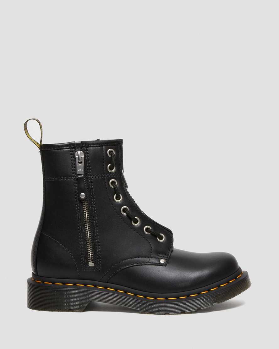 1460 Women's Double Zip Leather Lace Up Boots1460 Women's Double Zip Leather Lace Up Boots Dr. Martens