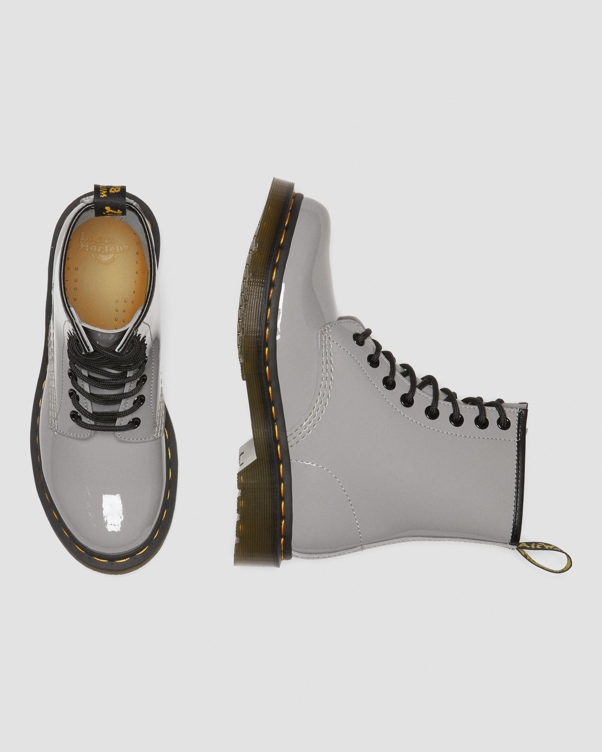 Womens Dr. Martens 1460 8-Eye Patent Boot - White