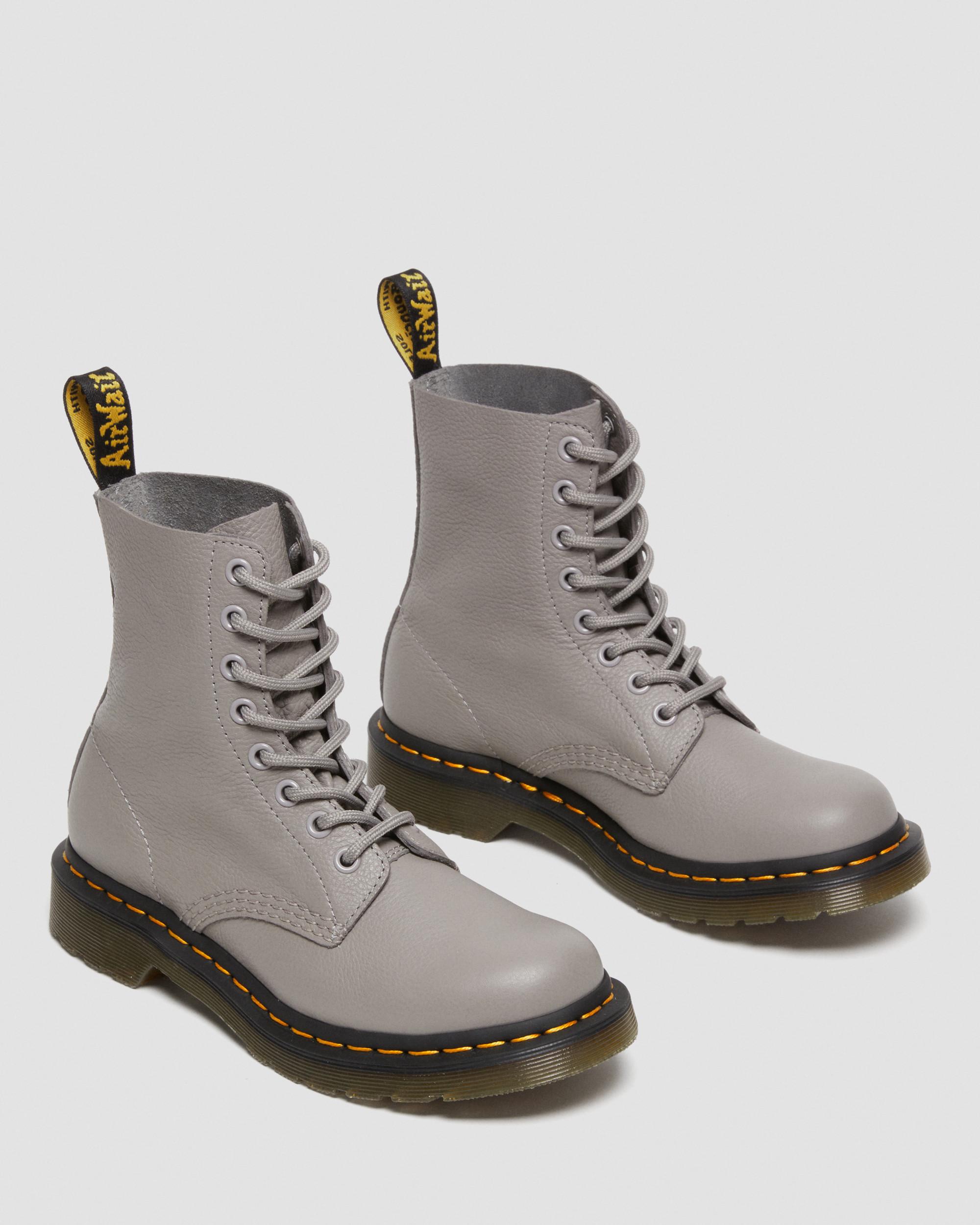1460 Pascal Virginia leather boots in GREY | Dr. Martens™