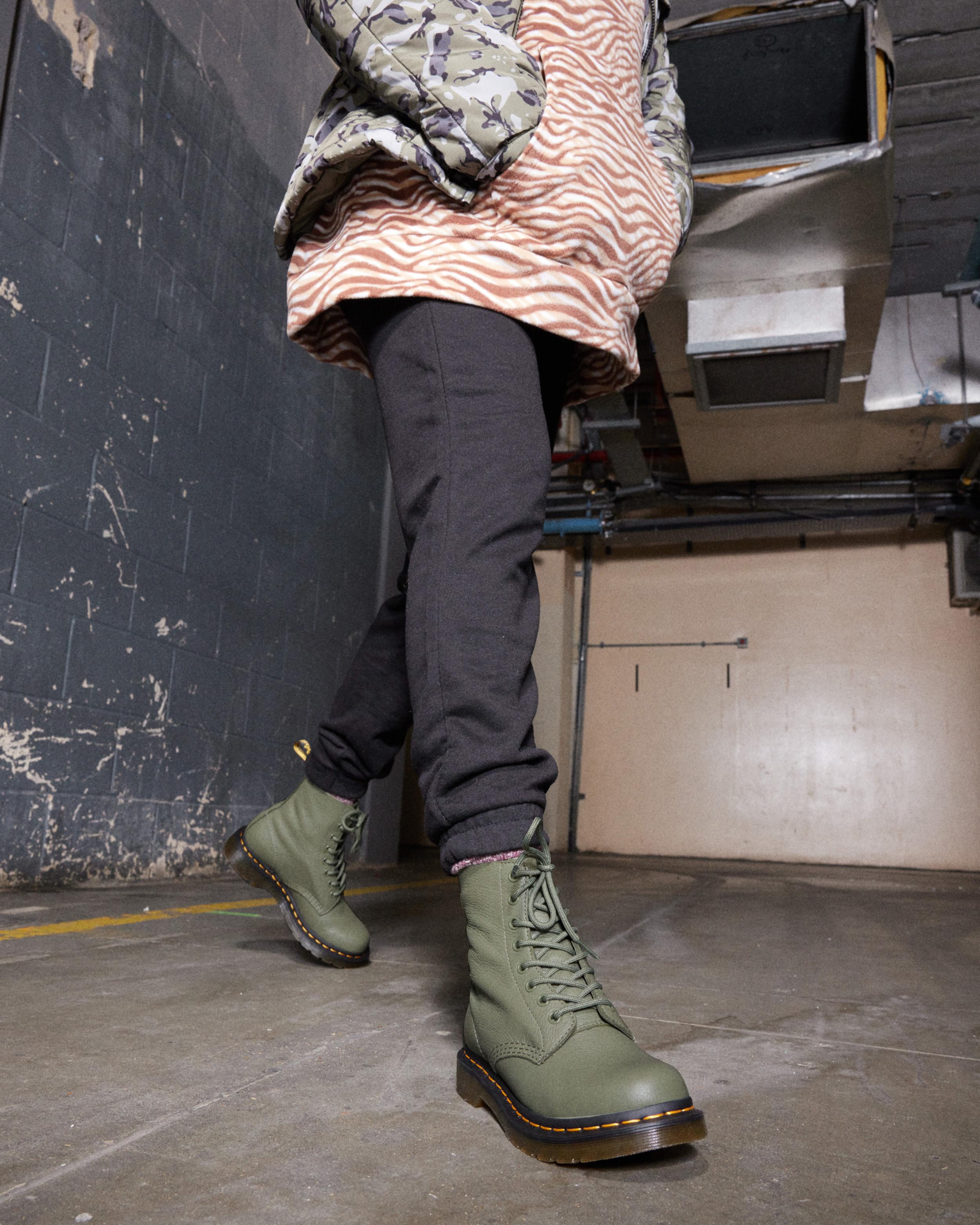 SCARPY  Dr martens hiver sport my 1460 pascal pine green virginia