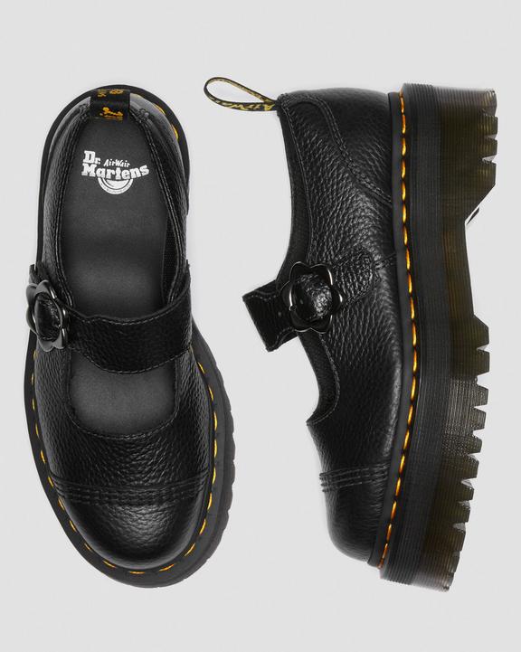 Chaussures plateformes Addina Flower Buckle en cuirChaussures plateformes Addina Flower en cuir à boucles Dr. Martens