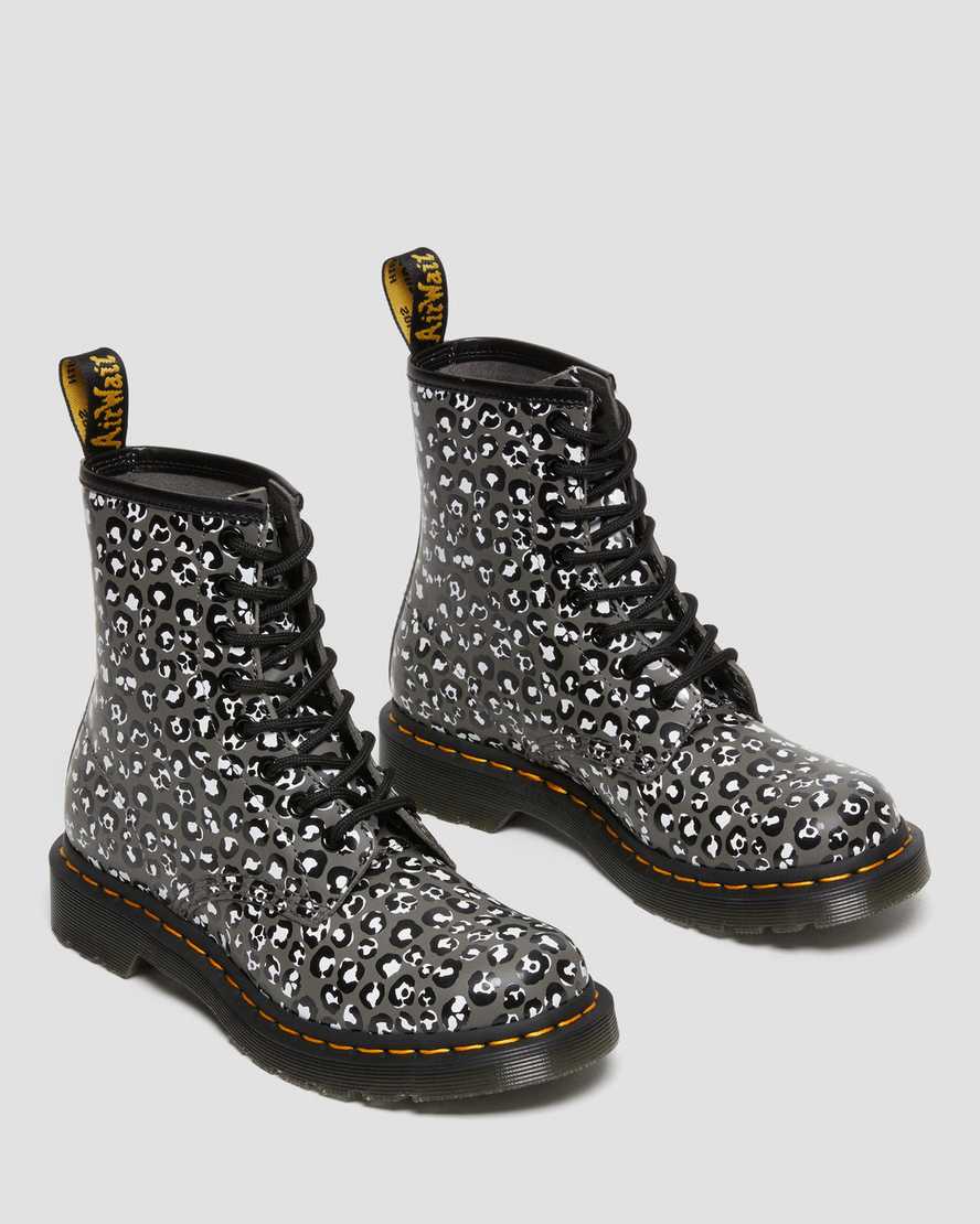 1460 Leopard Smooth Leather Lace Up Boots1460 Leopard Smooth Leather Lace Up Boots Dr. Martens