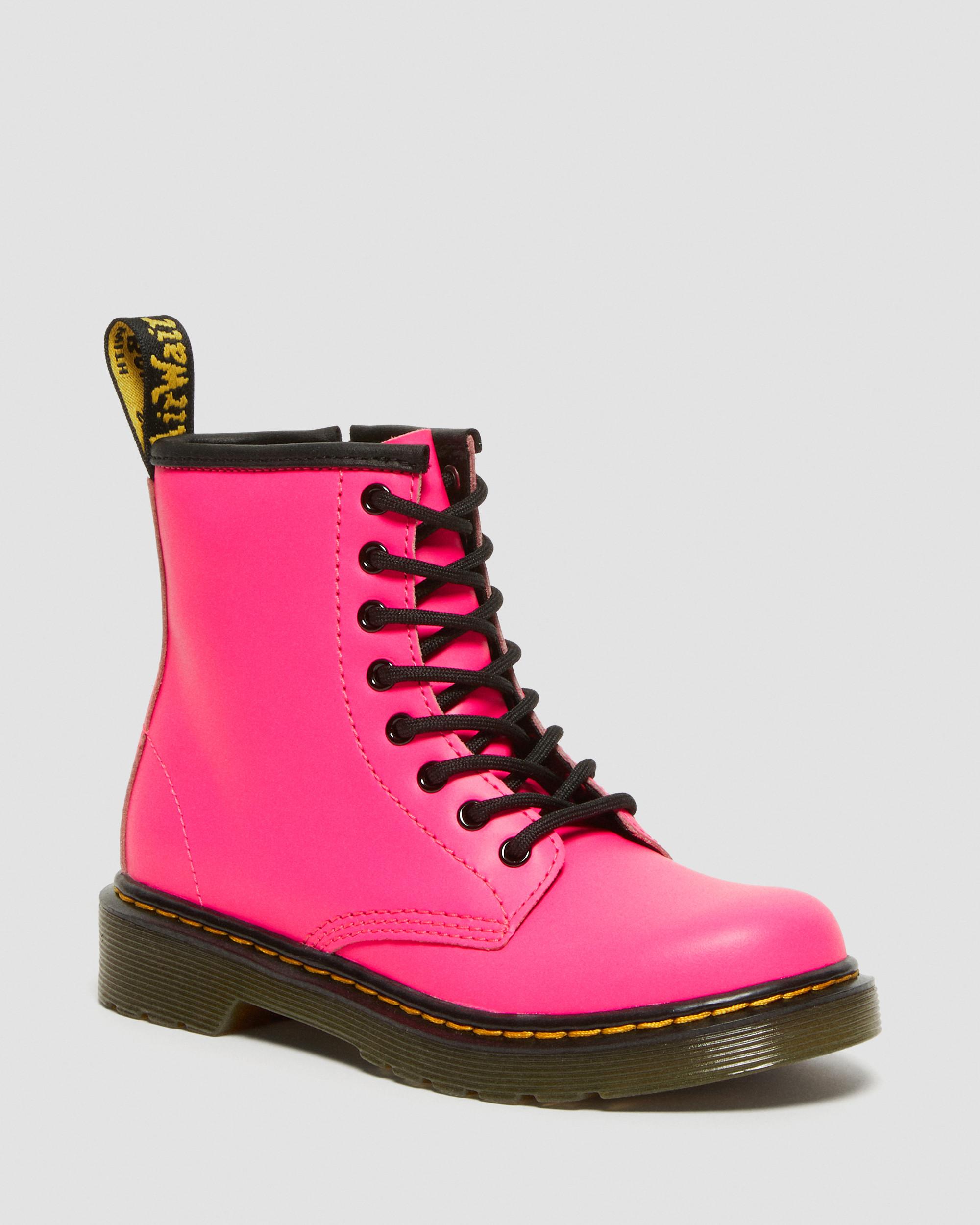 Junior 1460 Softy T Leather Lace Up Boots Dr. Martens