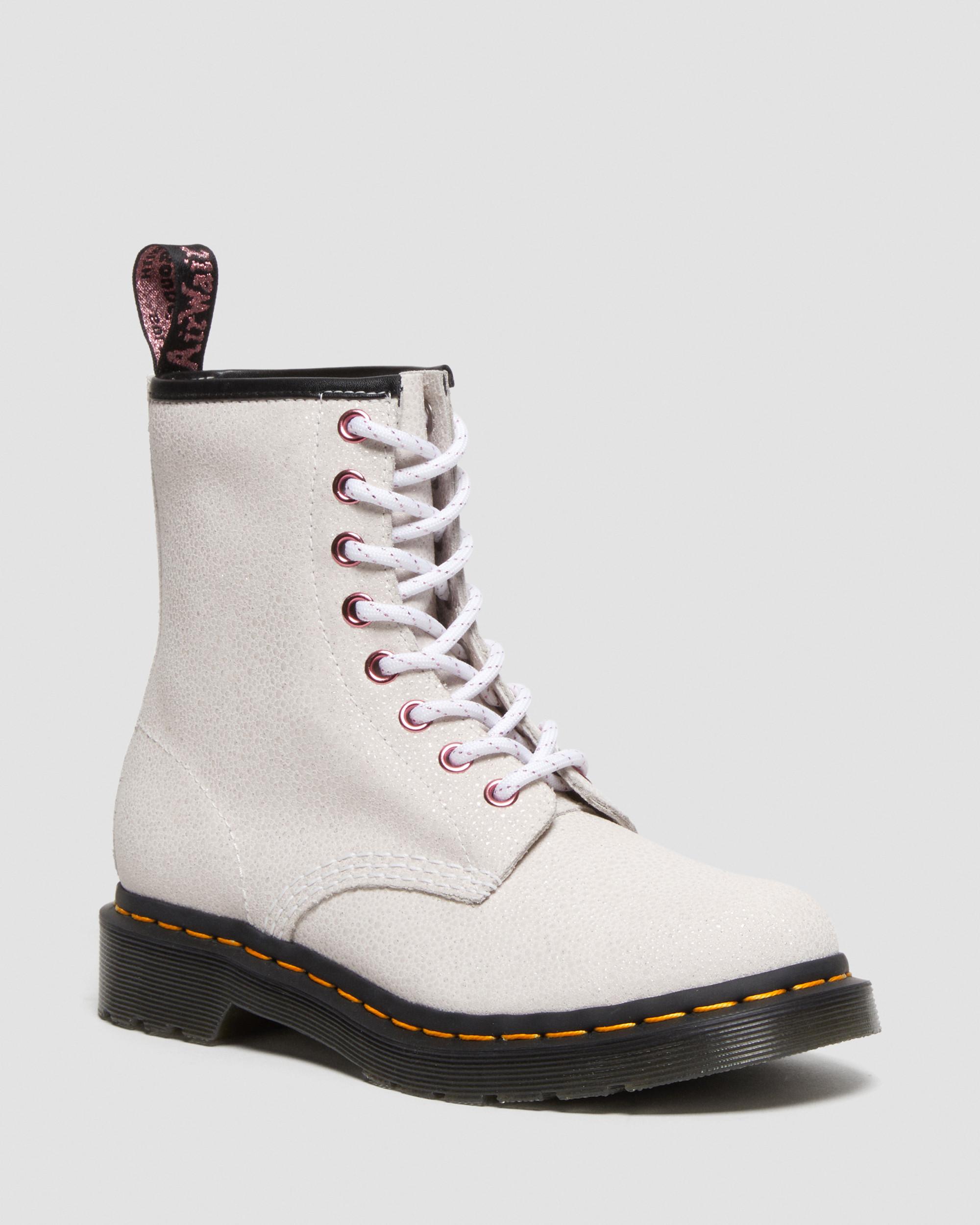 1460 Women's Bejeweled Lace Up Boots in WHITE | Dr. Martens™