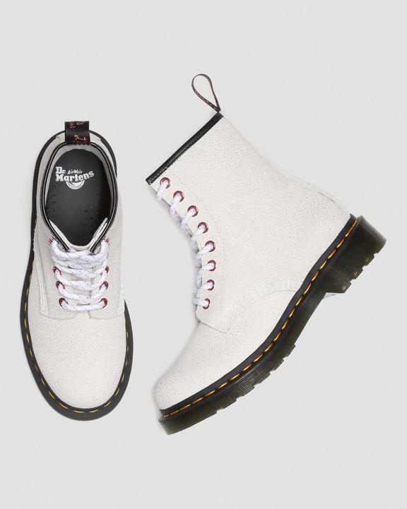 1460 Women's Bejeweled Lace Up Boots in White | Dr. Martens