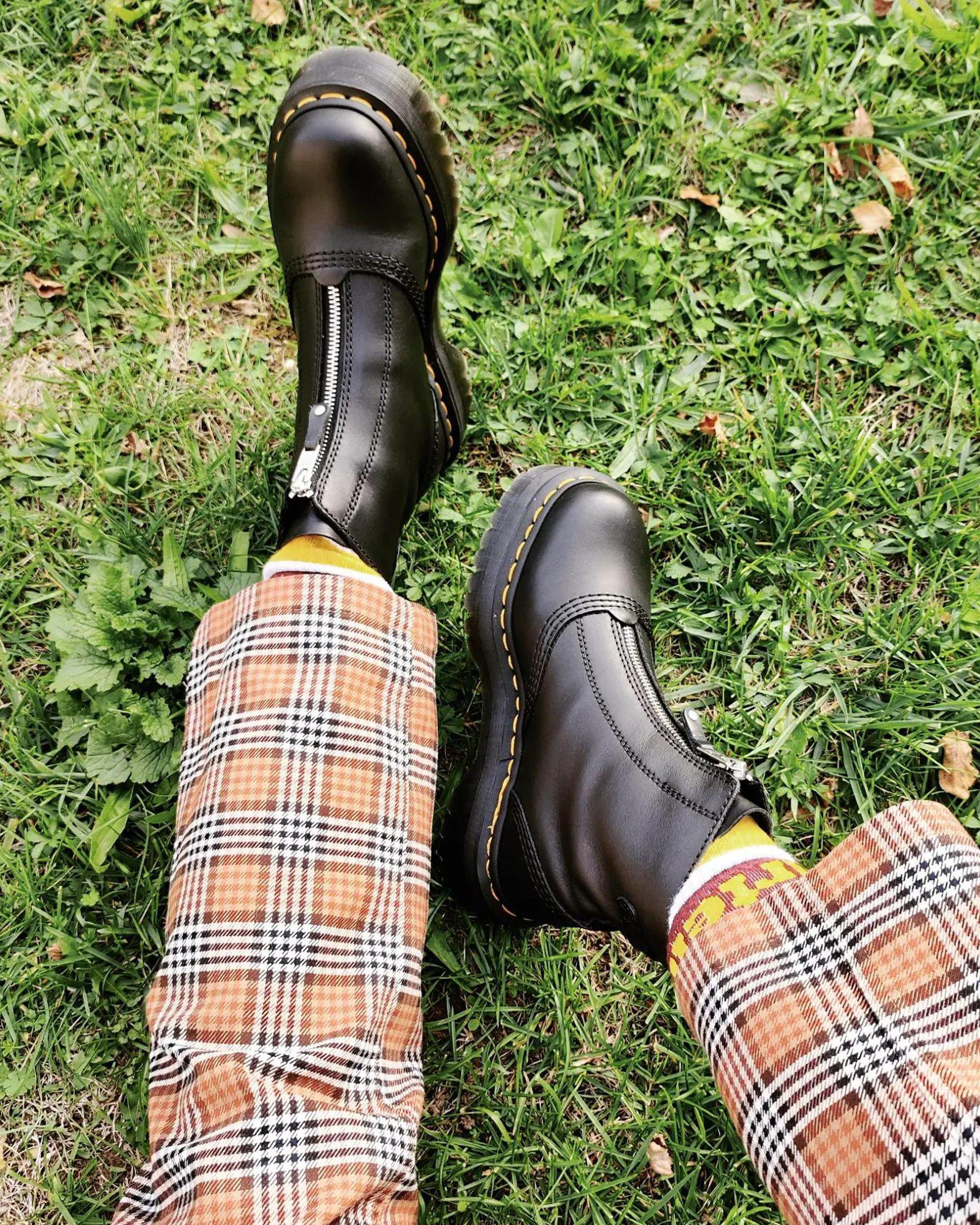 jetta hi max boots woman black in leather - DR. MARTENS - d — 2