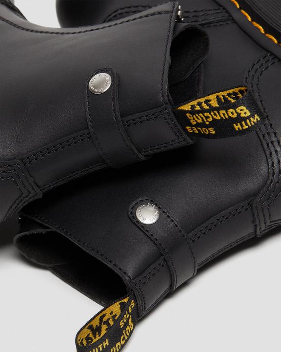 Jetta-platformstøvler i læder med lynlås i sortJetta-platformstøvler i læder med lynlås Dr. Martens
