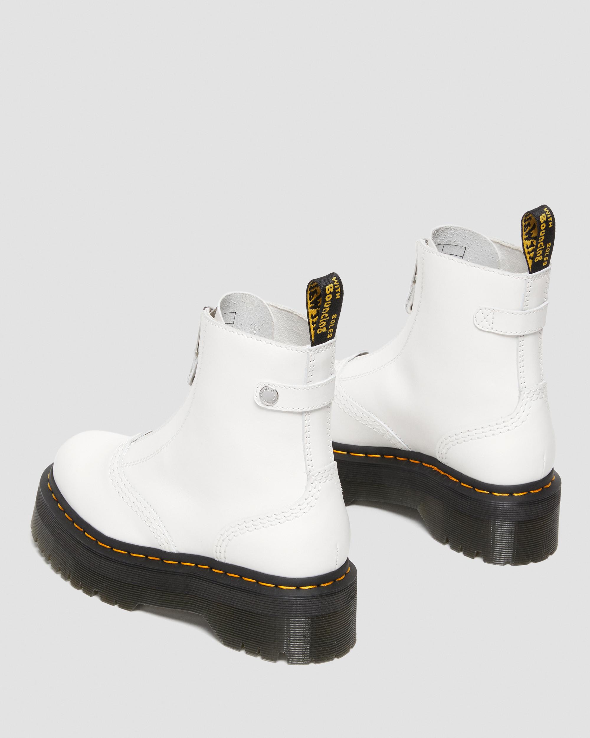 Jetta Platform Boots in White