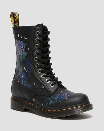 1490 Mystic Floral Leather Mid-Calf Boots