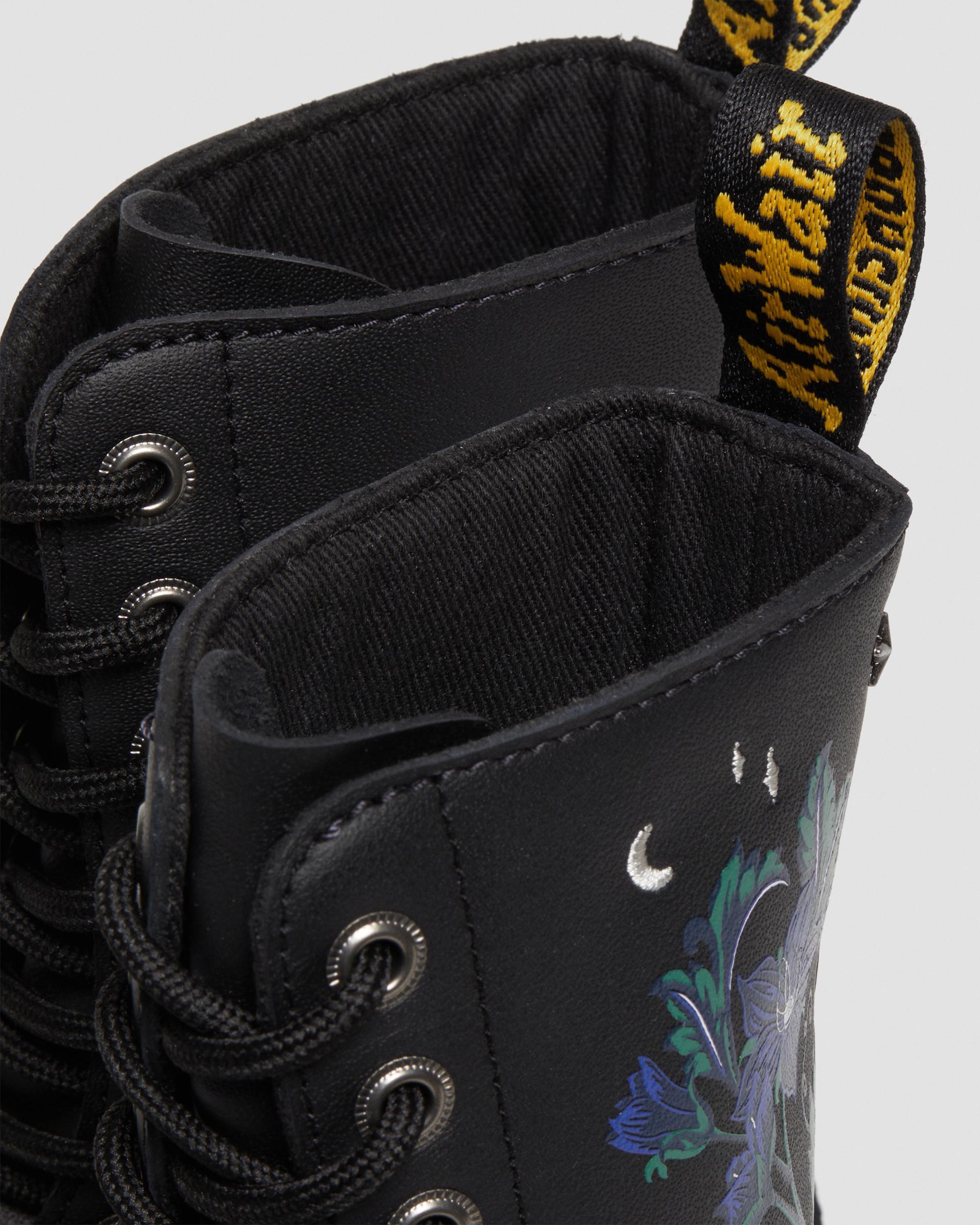 Dr. Martens 1460 – Bottes De Combat Cuir Noir Montantes – Jeunesse Taille 3.5