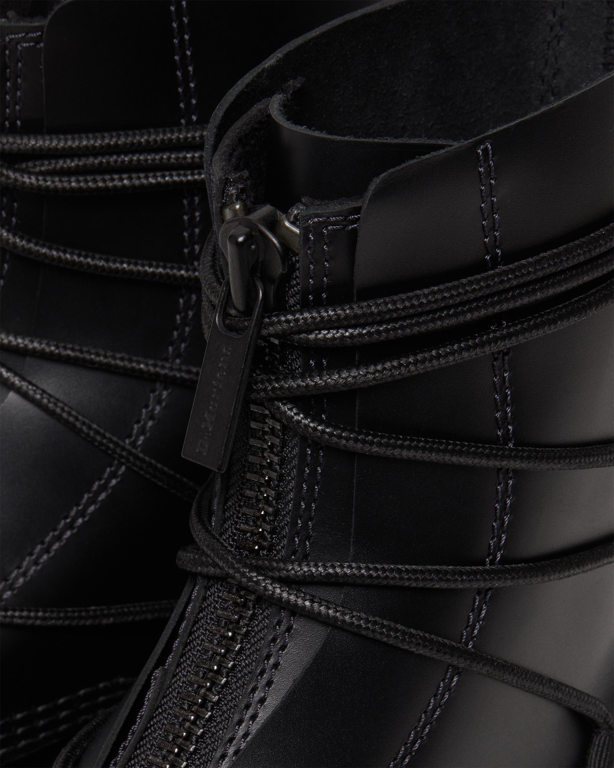 Jarrick II Geschnürte Leder Plateaustiefel
