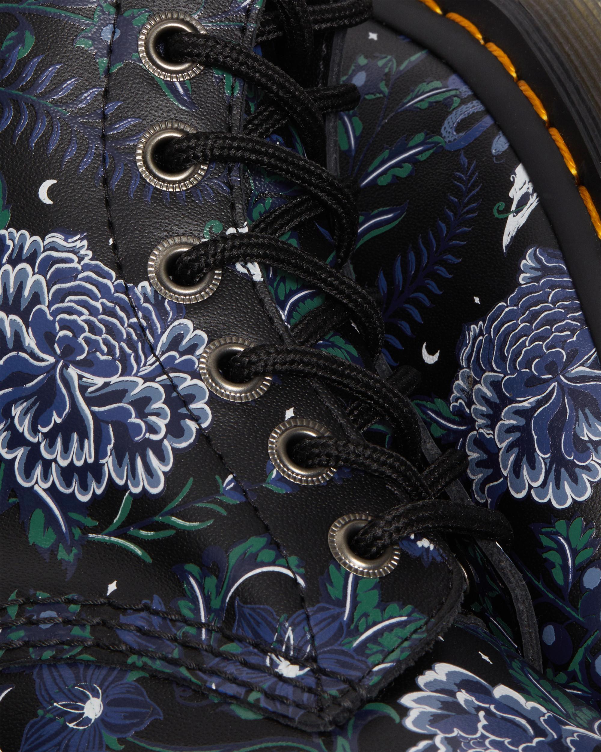 Boots 1460 Pascal Mystic Floral à lacets in Black