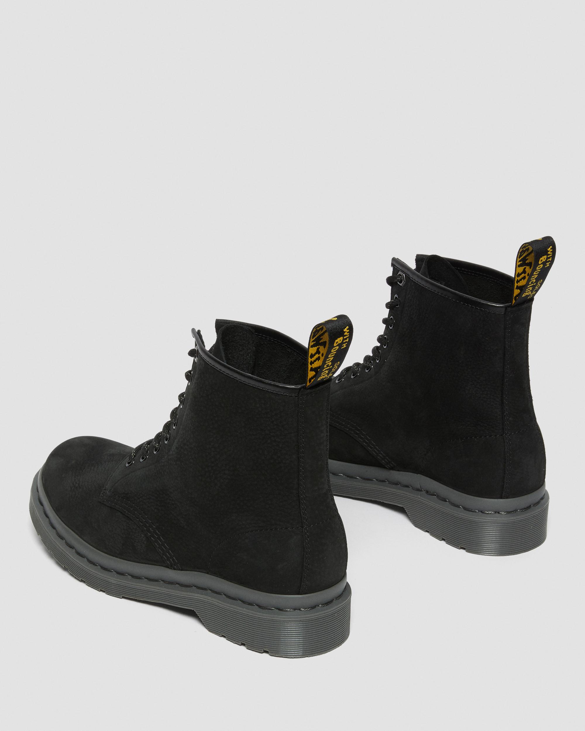 DR MARTENS 1460 Mono Milled Nubuck Leather Lace Up Boots