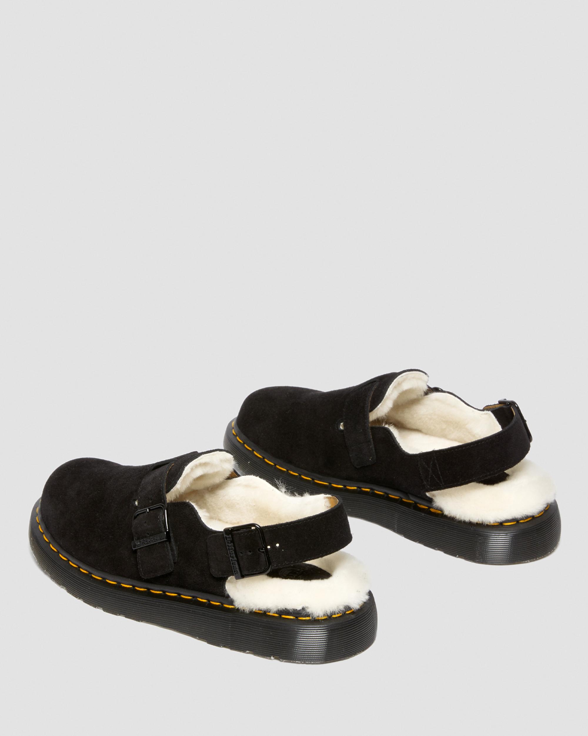 DR MARTENS Jorge Made in England Shearling Slingback Mules
