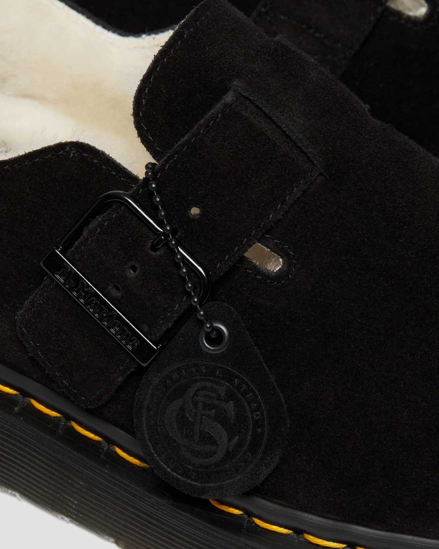 Jorge Made In England Black Shearling Suede Slingback MuleJorge Made in England Shearling Mule Dr. Martens