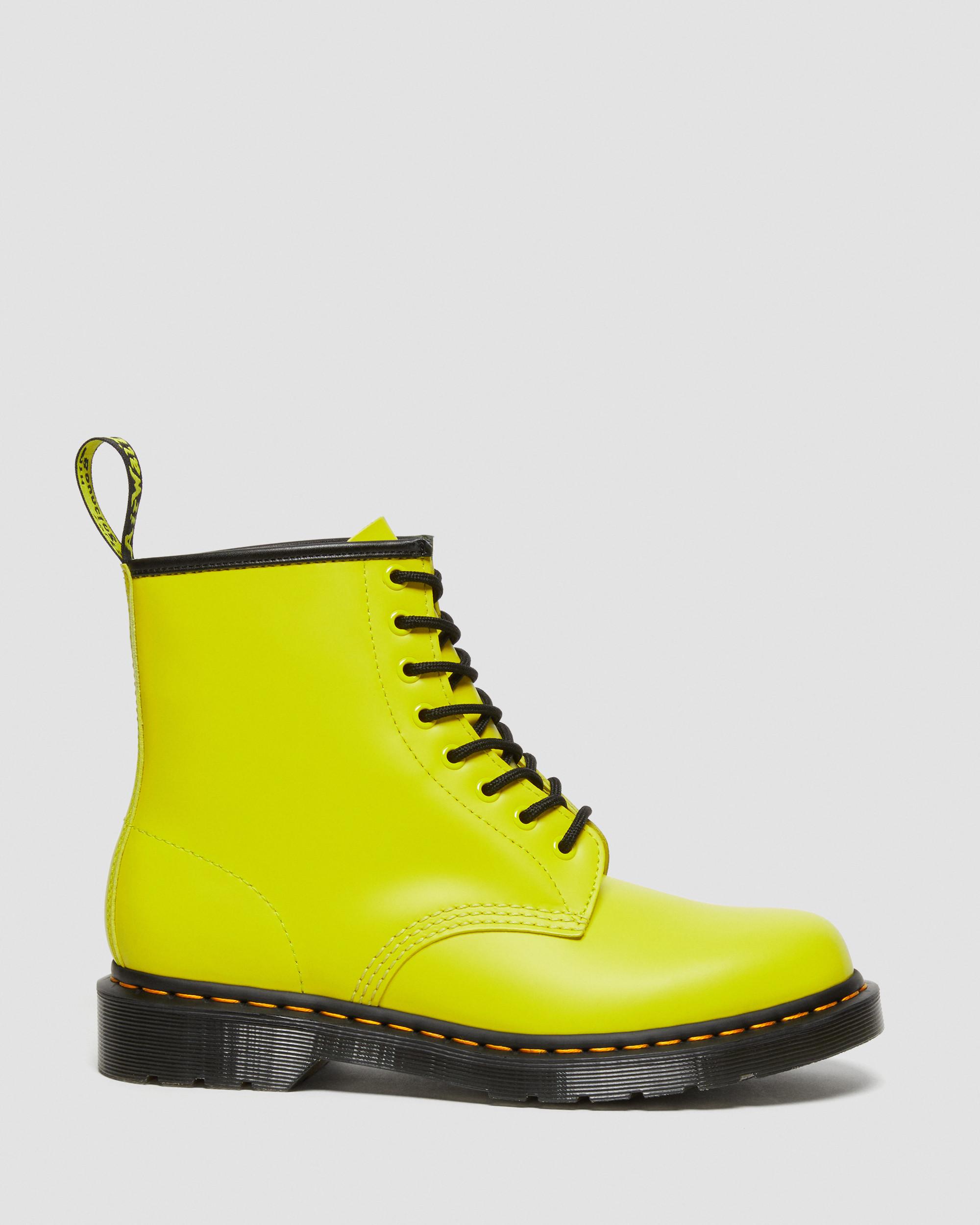 1460 Smooth Leather Lace Up Boots in YELLOW | Dr. Martens™