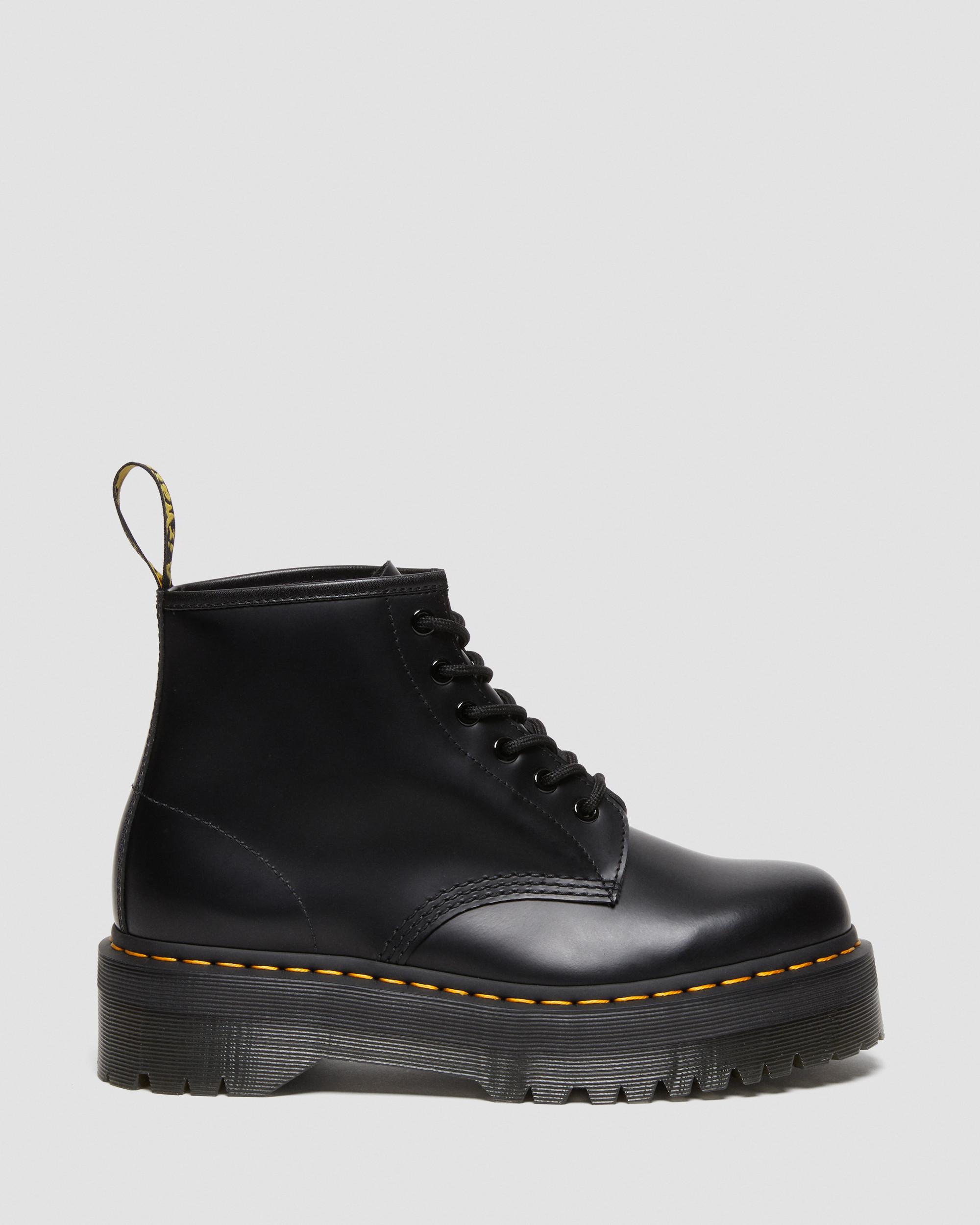 101 Smooth Leather Platform Ankle Boots in BLACK | Dr. Martens™