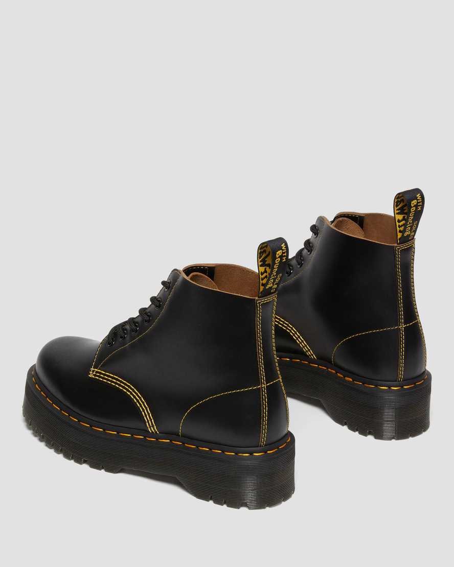 101 Quad Vintage Smooth Leather Platform Ankle Boots Black101 Quad Vintage Smooth Leather Platform Ankle Boots Dr. Martens