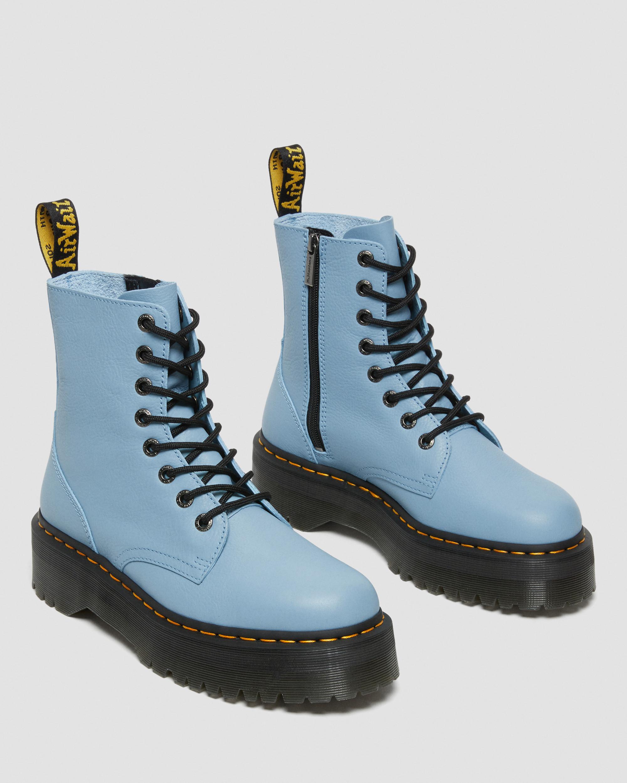 Jadon III Boot Pisa Leather Platforms in Blue | Dr. Martens