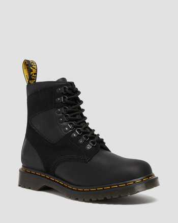 1460 Pascal Leather & Suede Lace Up Boots