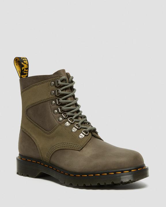 1460 Pascal Leather & Suede Lace Up Boots1460 Pascal Streeter Wildleder Schnürstiefel Dr. Martens