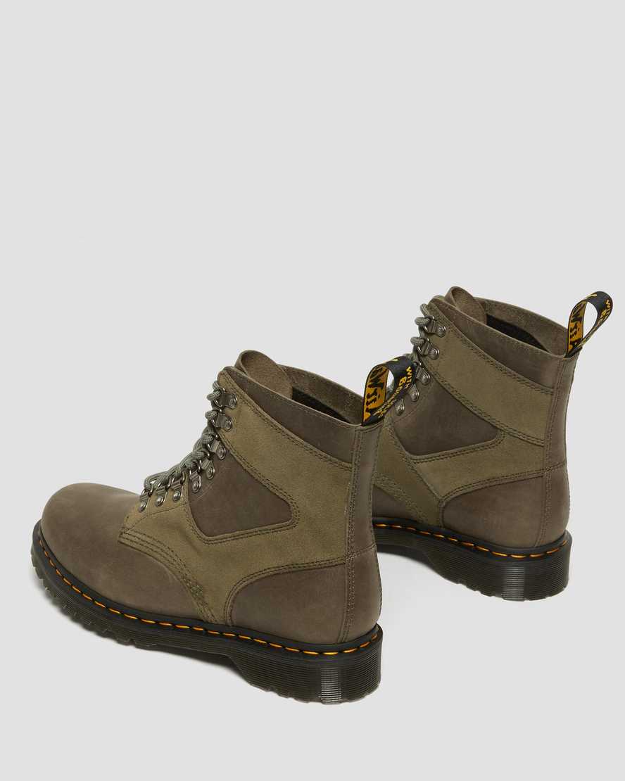 1460 Pascal Leather & Suede Lace Up Boots1460 Pascal Streeter Suède Veterlaarzen Dr. Martens