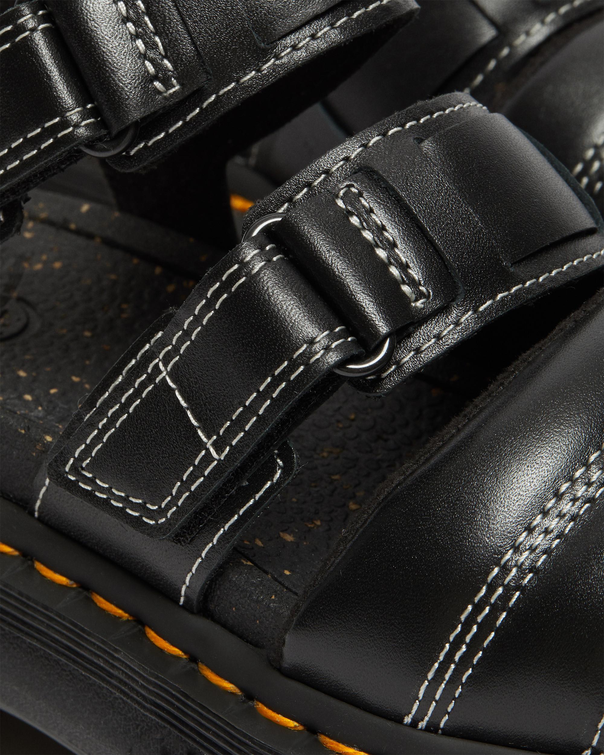 Ricki Leder Sandalen mit 3 Riemen
