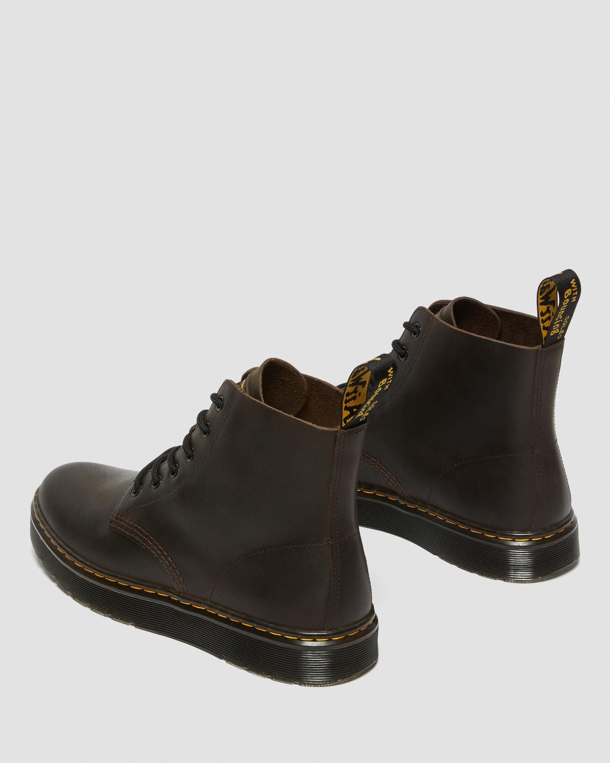 Thurston Crazy Horse Leather Chukka Boots in Dark Brown