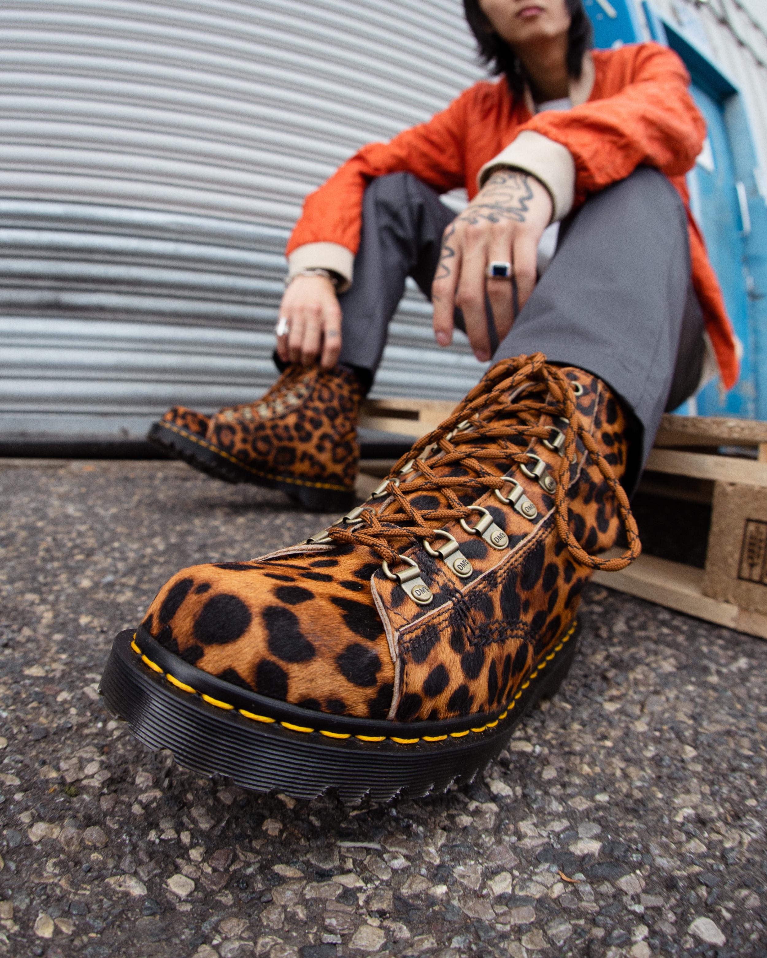 Barton Made in England Leopard Hair On Boots in MULTI | Dr. Martens™