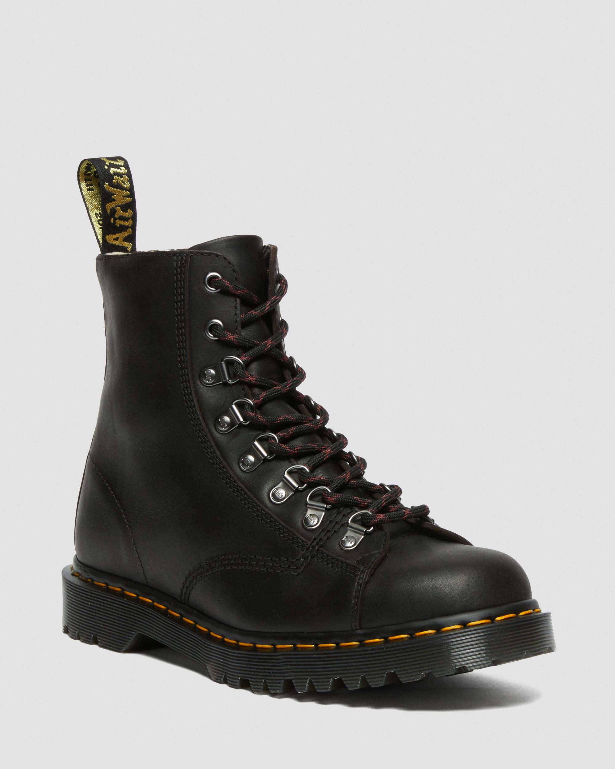 Barton Made in England Classic Oil Leather Boots in Black | Dr 