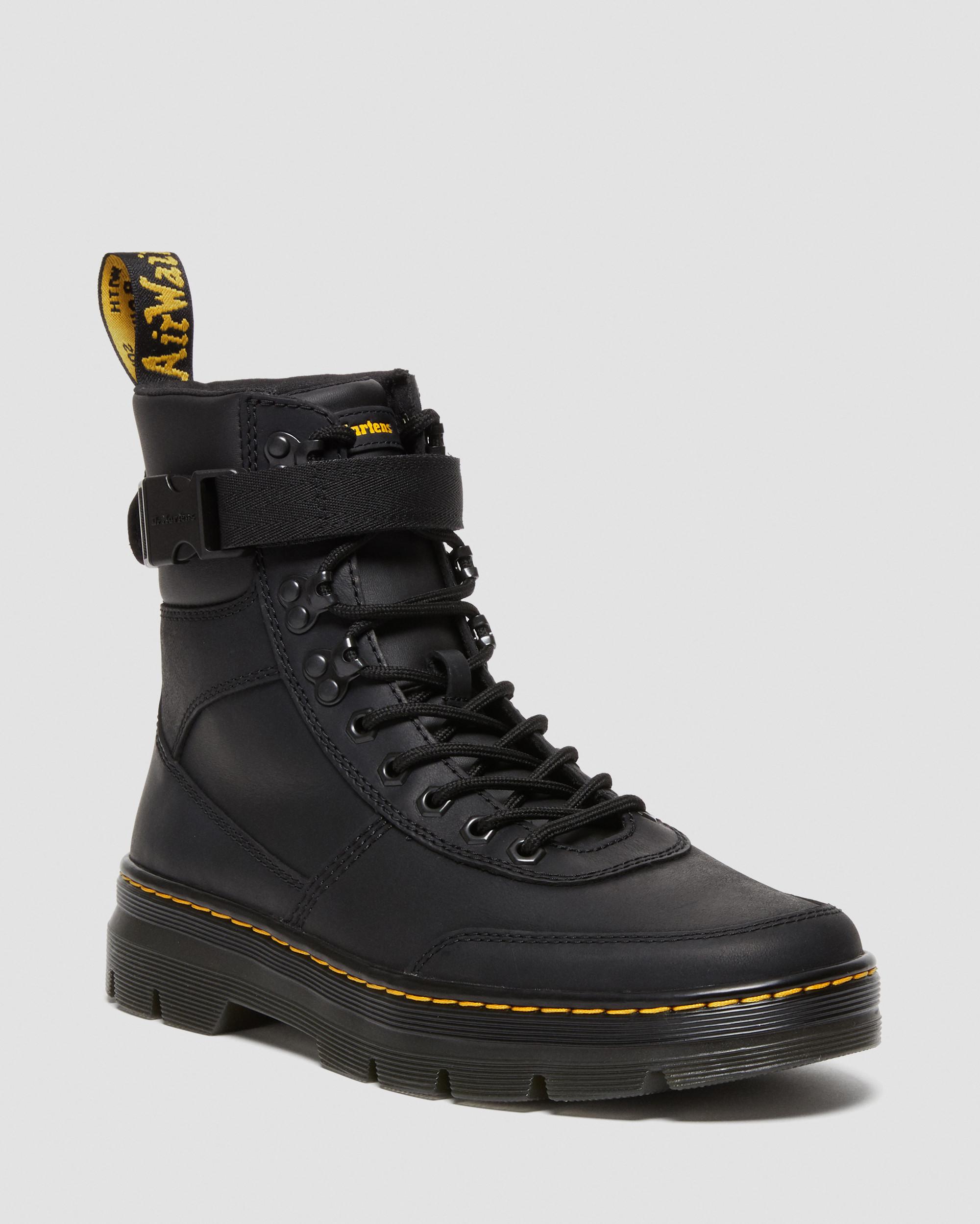 Combs Tech II Wyoming Leather Utility Boots in Black Dr. Martens