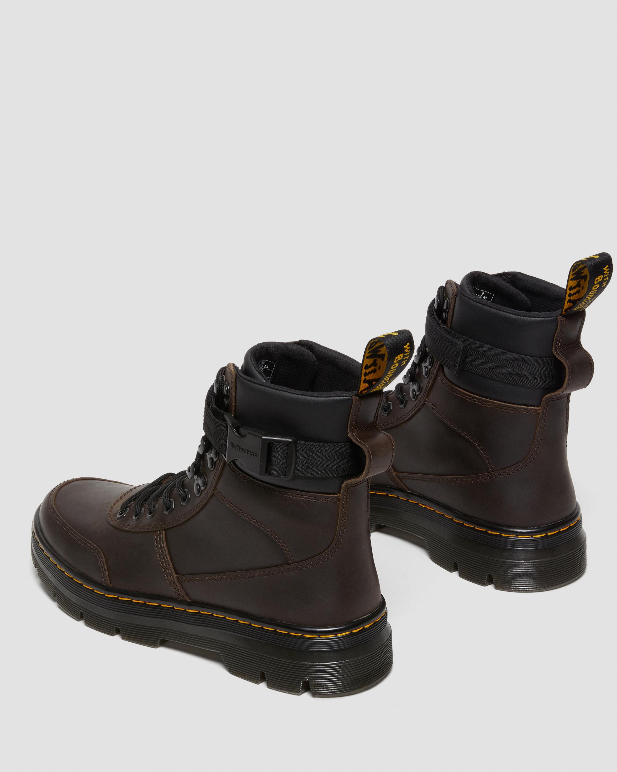Combs Tech Crazy Horse Leather Casual Boots, Dark Brown | Dr. Martens