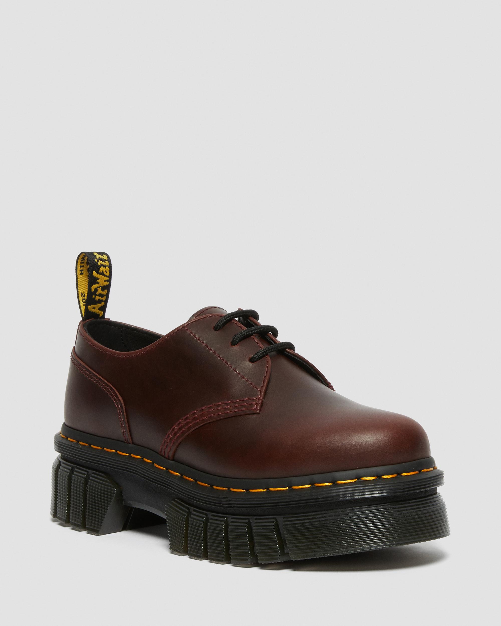 Audrick Brando Leather Platform Shoes in Brown | Dr. Martens