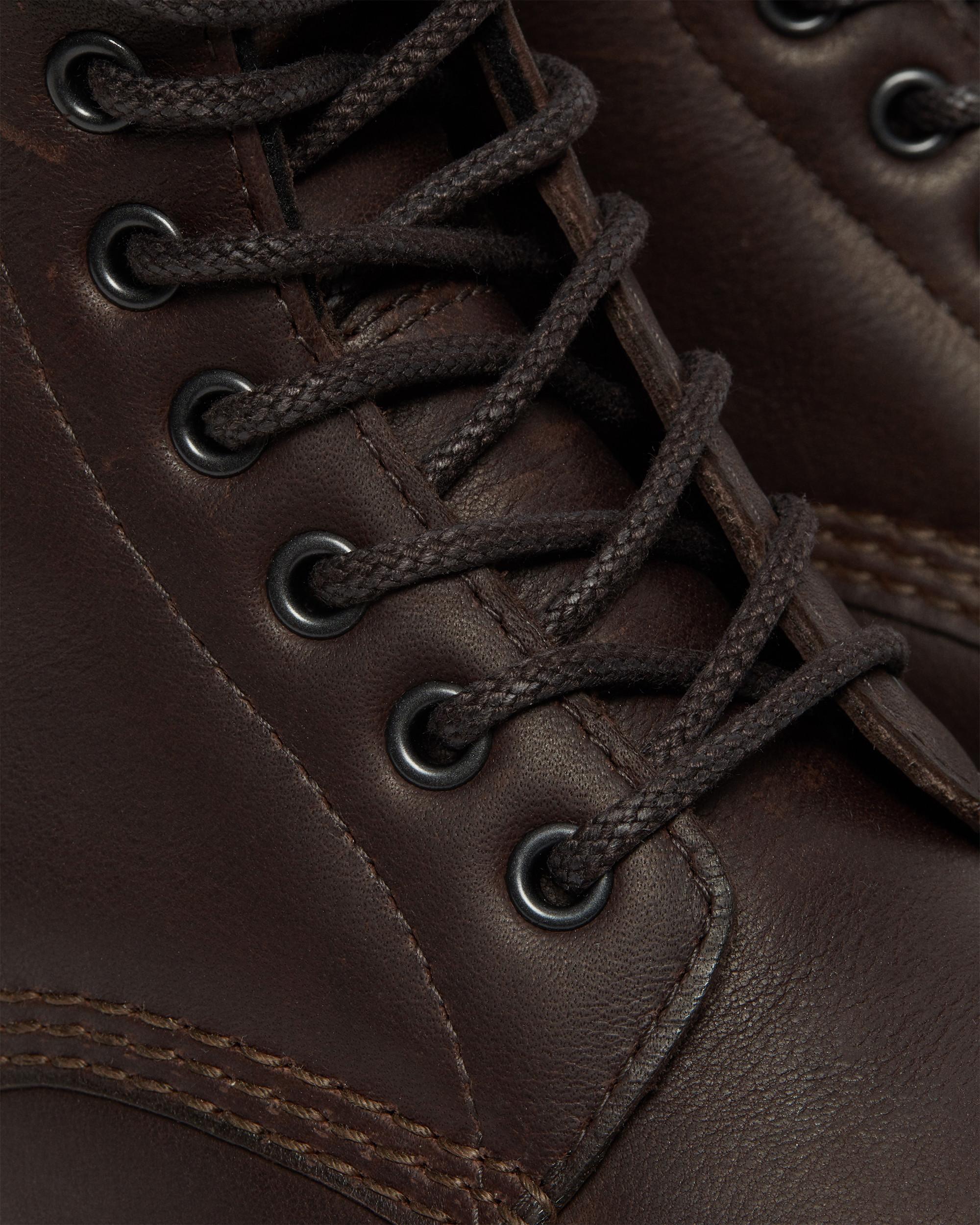 1460 Pascal Warmwair Leather Lace Up Boots in Dark Brown | Dr. Martens