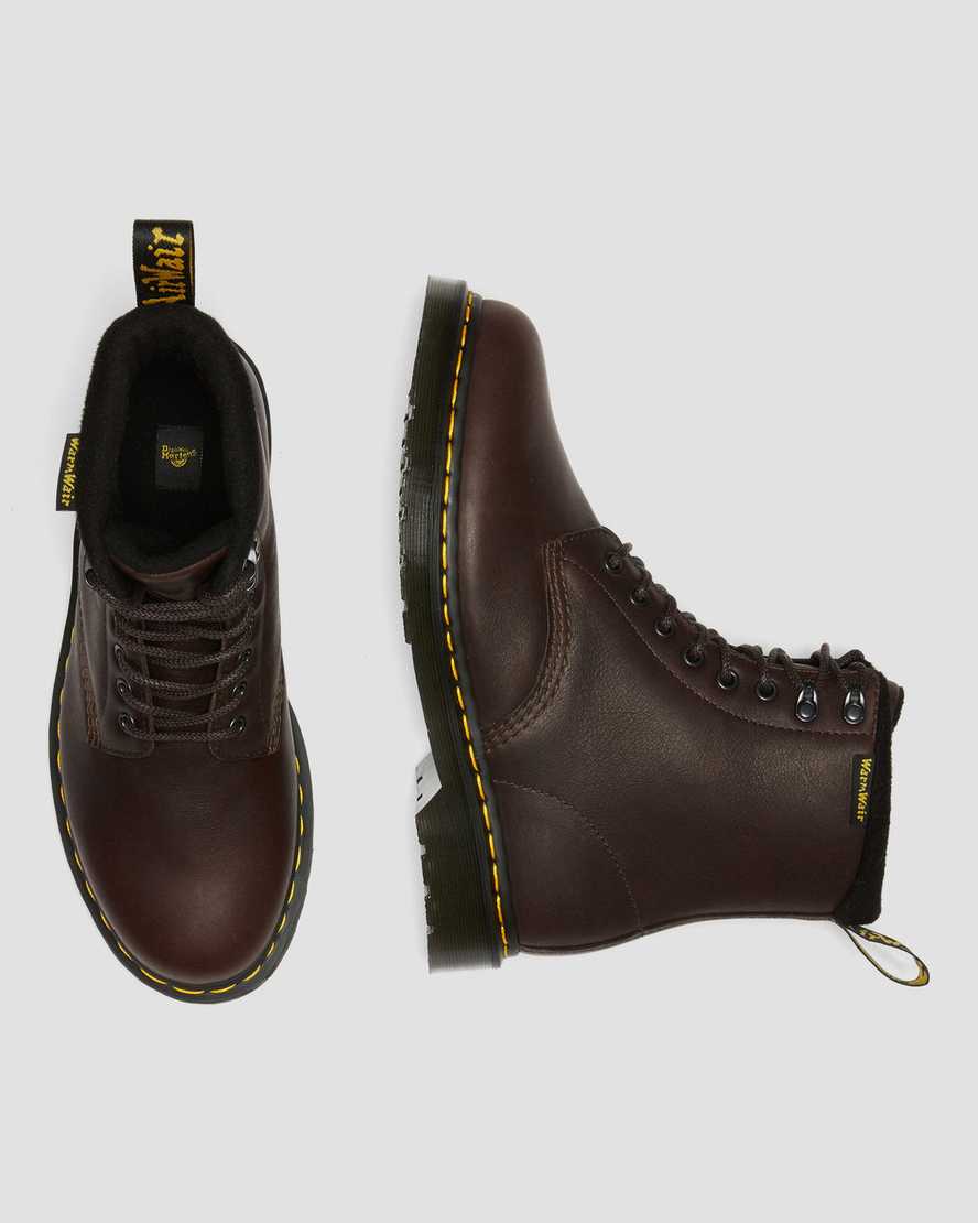 1460 Pascal Warmwair Valor Waterproof Brown Leather Ankle Boots1460 Pascal Warmwair Valor Wp Leather Ankle Boots Dr. Martens