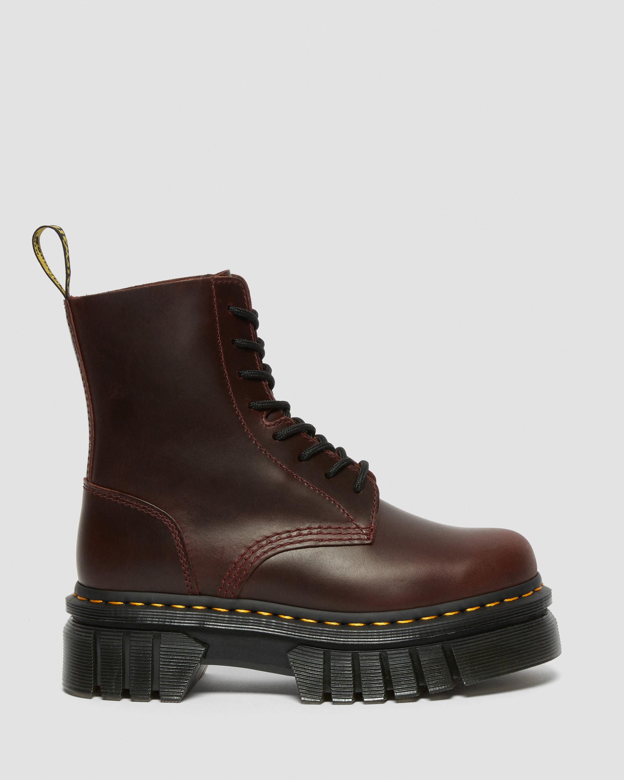 Dr. Martens ブーツUK4 ブラウン レザー Audrick Brando Leather Platform Lace Up Boots in BROWN | Dr. Martens™