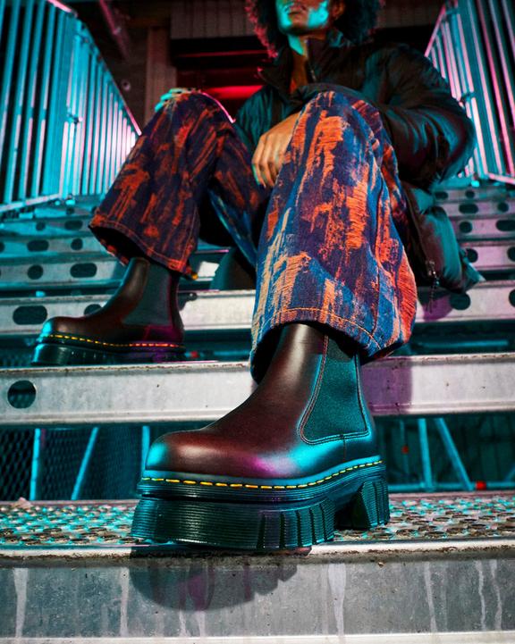 Audrick Brando Leather Platform Chelsea Boots | Dr. Martens