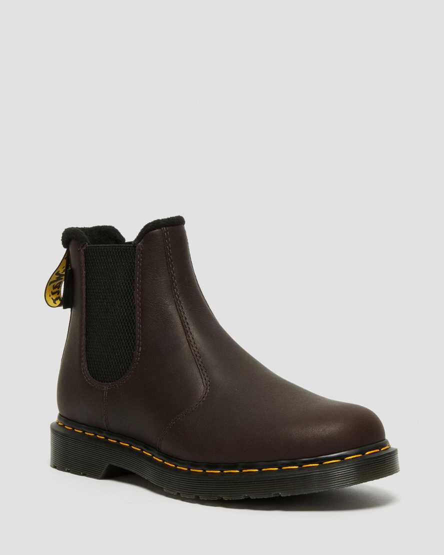 2976 Warmwair Dark Brown Valor Waterproof Leather Chelsea Boots2976 Warmwair Valor WP Chelsea-Stiefel aus Leder  Dr. Martens