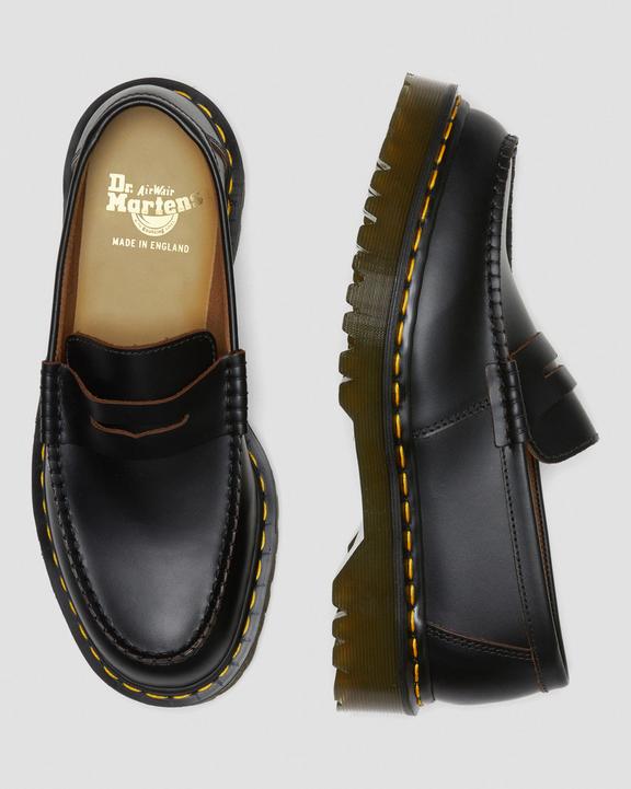 Penton Bex Made in England Quilon Leather Loafers in Black Penton Bex Made in England Quilon Leather Loafers in Black