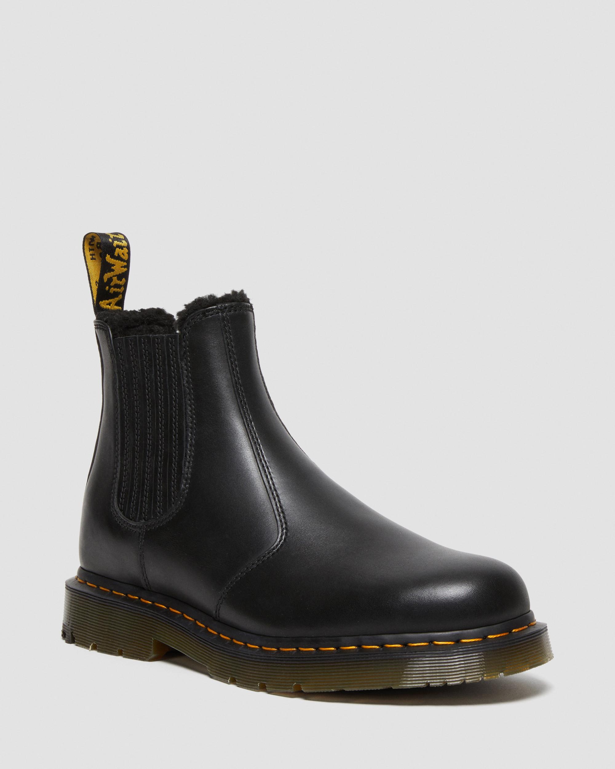 DR MARTENS 1460 Serena Faux Fur Lined Leather Lace Up Boots