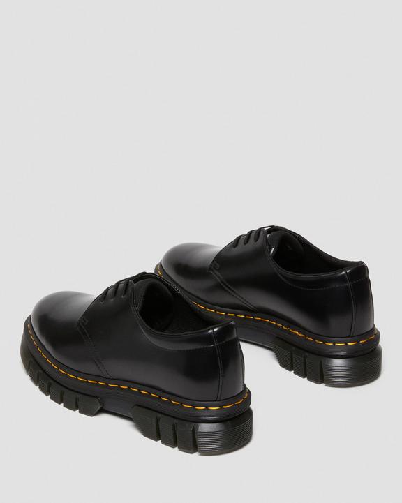 Rikard Polished Smooth Leather Platform Shoes in Black | Dr Rikard Polished Smooth Leather Platform Shoes in Black | Dr