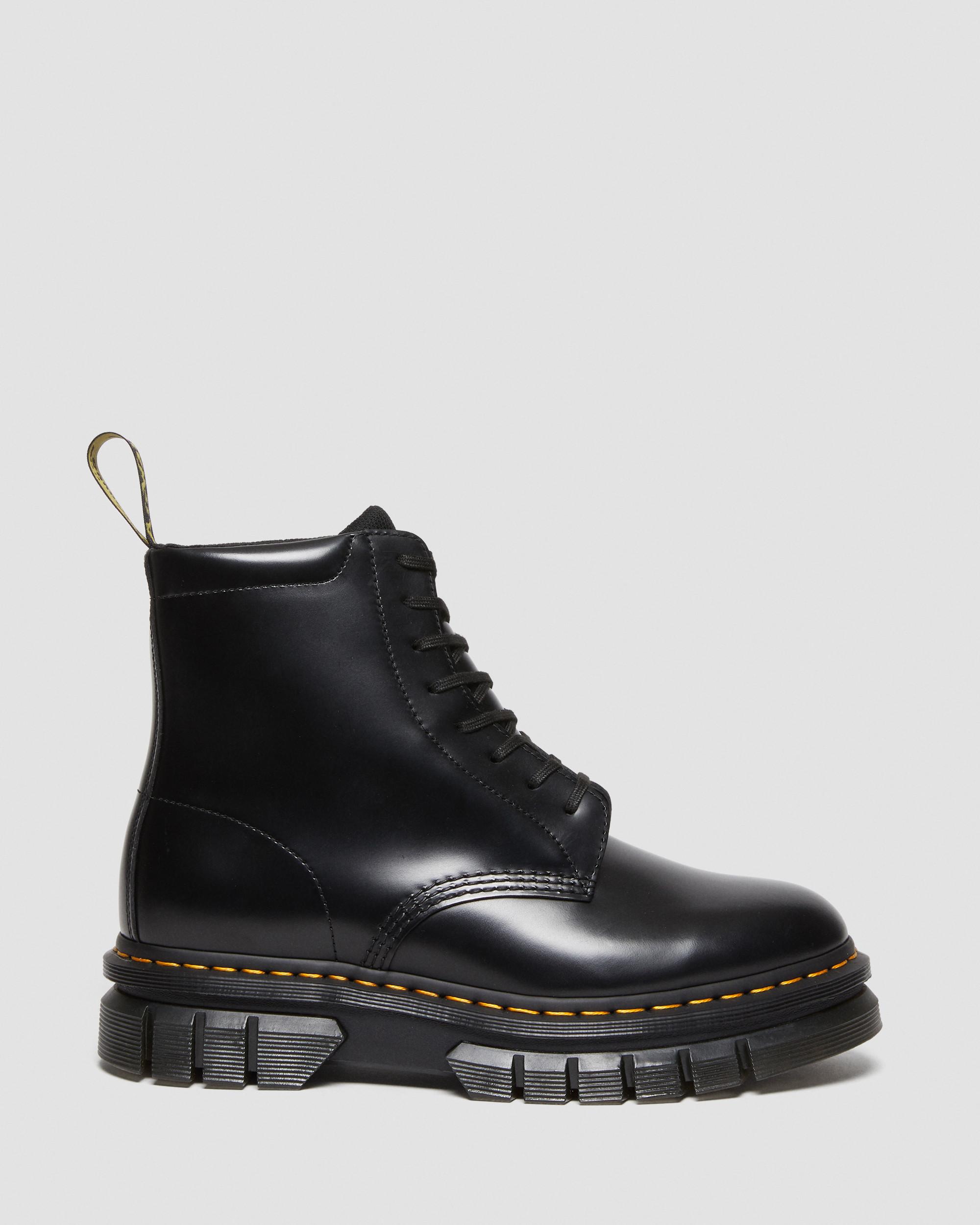 Rikard Smooth Leather Platform Lace Up Boots | Dr. Martens