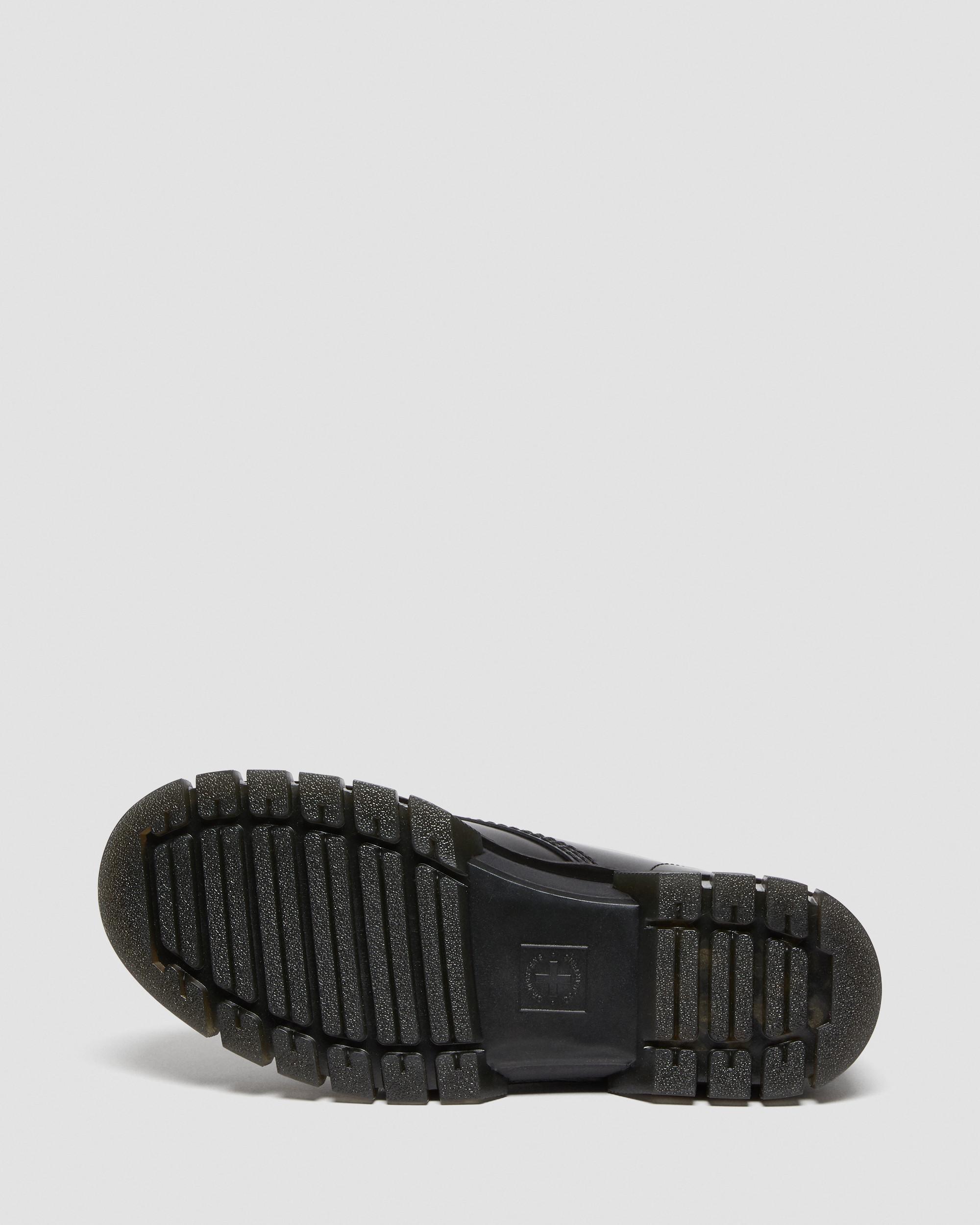 Rikard Smooth Leather Platform Lace Up Boots in BLACK | Dr. Martens™
